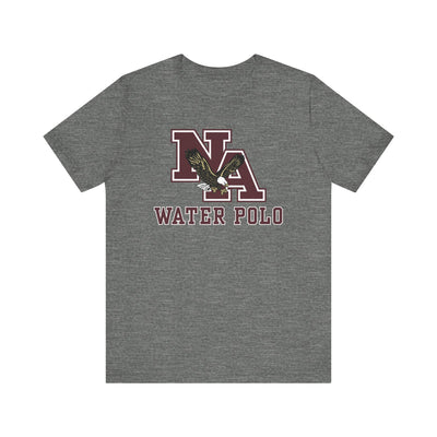 Adult Unisex New Albany Water Polo Classic Maroon Logo Graphic Short Sleeve Soft Tee