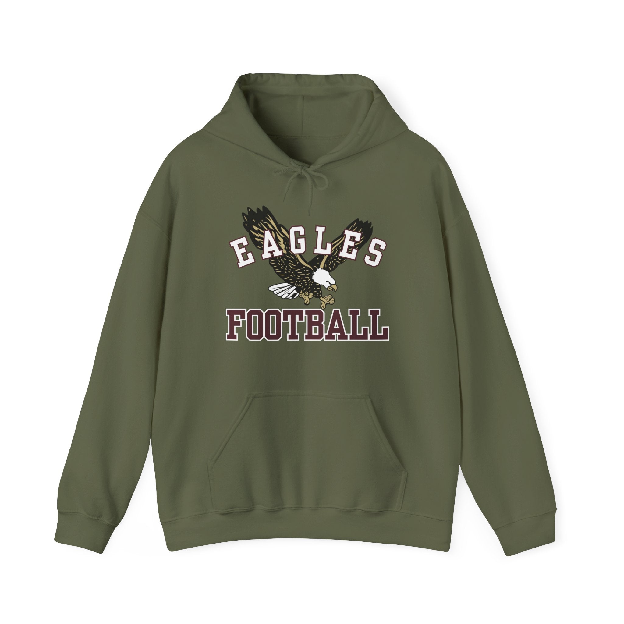 Adult Unisex Flying Football Eagle Graphic Hoodie