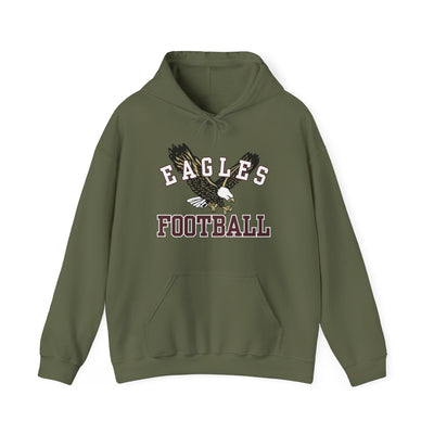 Adult Unisex Flying Football Eagle Graphic Hoodie