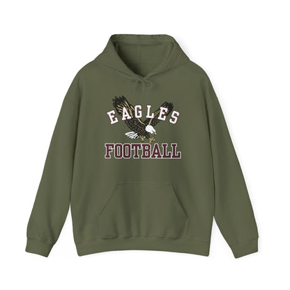 Adult Unisex Flying Football Eagle Graphic Hoodie