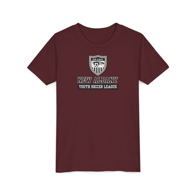 Youth New Albany Youth Soccer League Game Day Graphic Short Sleeve Bella + Canvas Soft Tee