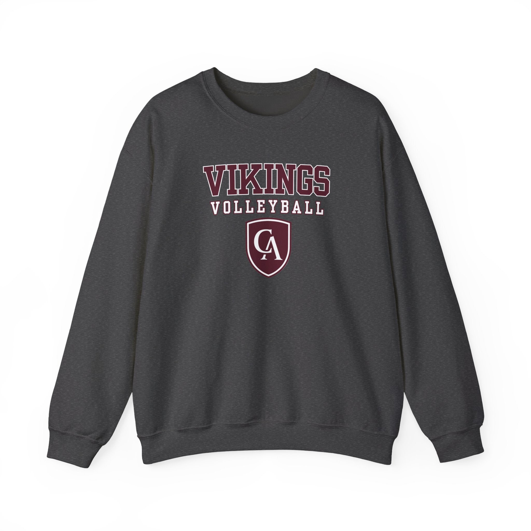 Adult Unisex Columbus Academy Vikings Volleyball Graphic Gildan Heavy Blend Sweatshirt