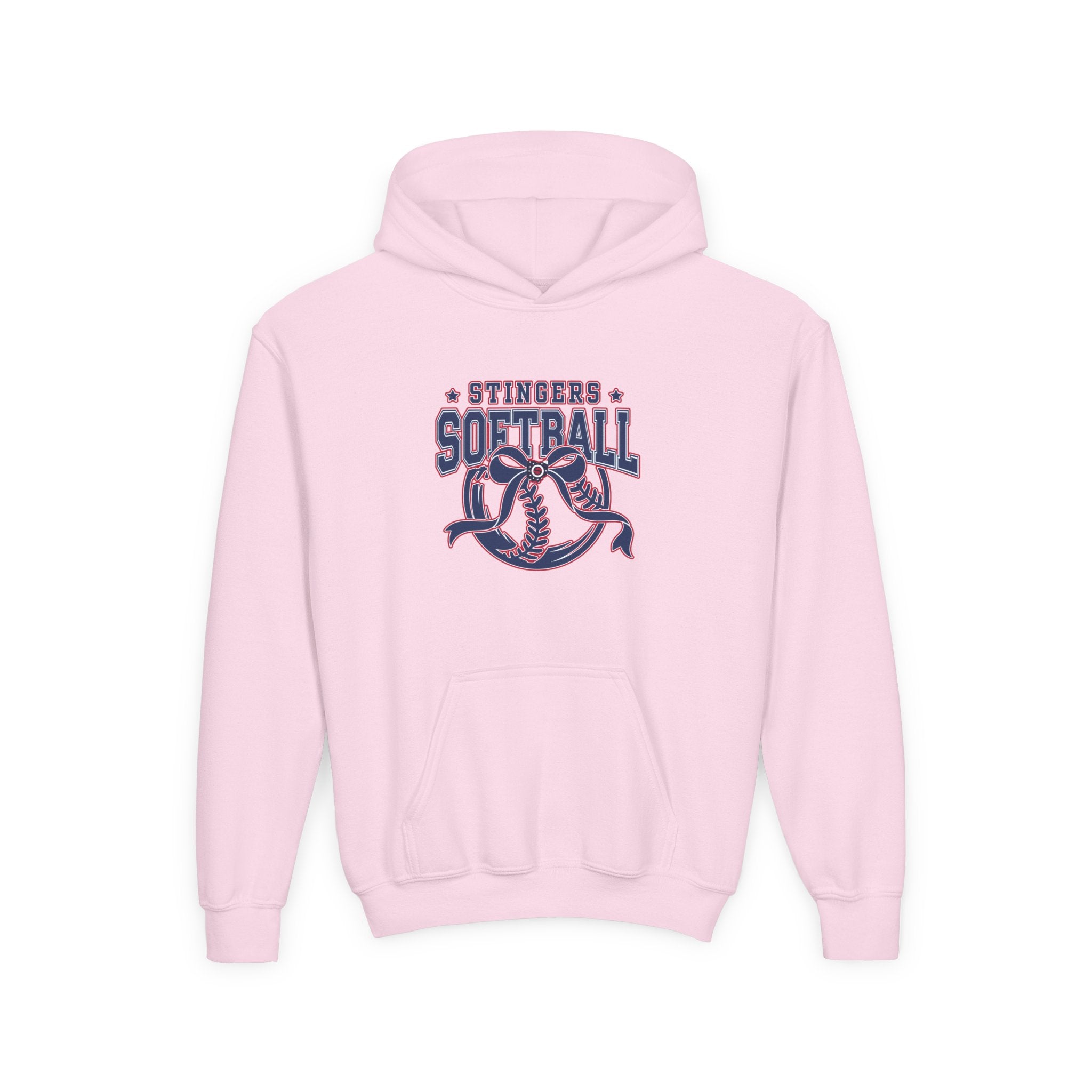 Youth Stingers Softball Spirit Bow Graphic Hoodie