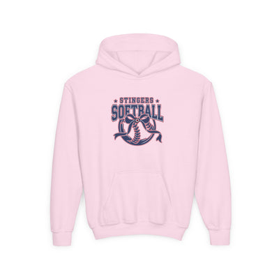 Youth Stingers Softball Spirit Bow Graphic Hoodie