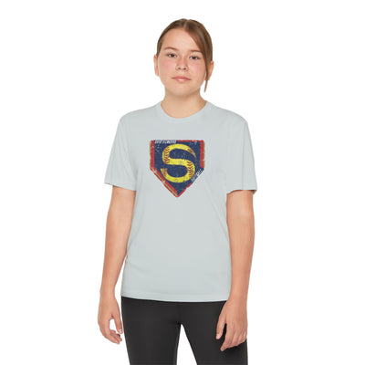 Youth Stingers Softball Distressed Logo Graphic Sport-Tek Competitor Performance Tee