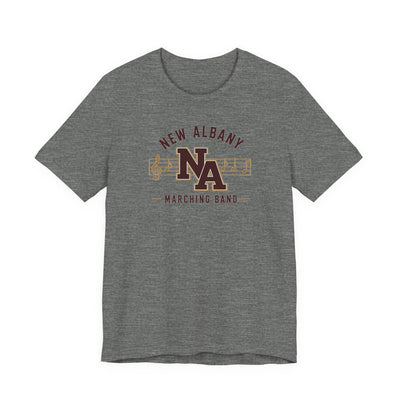 Adult Unisex New Albany Marching Melodies Graphic Short Sleeve Bella + Canvas Soft Tee