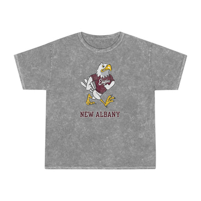 Adult Unisex Vintage Fighting Eagle Short Sleeve Mineral Wash Graphic Tee