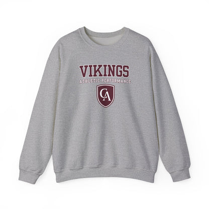 Adult Unisex Columbus Academy Vikings Athletic Performance Graphic Gildan Heavy Blend Sweatshirt