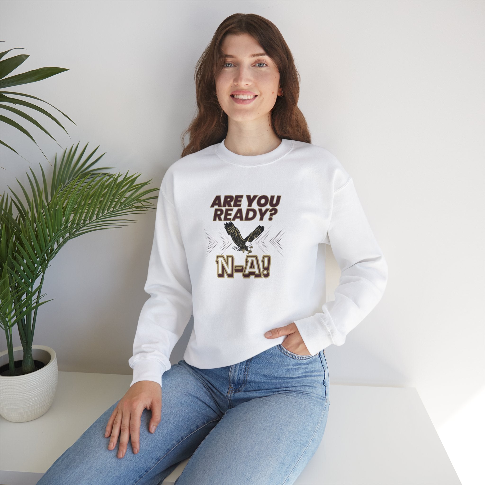 Adult Unisex Ready NA Eagle Graphic Sweatshirt - New Albany Eagles