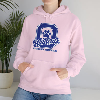 Adult Unisex Overbrook Elementary Wildcats Block Letter Graphic Hoodie