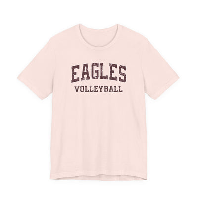 New Albany Eagles Volleyball Vintage Distressed Graphic Short Sleeve Soft Tee