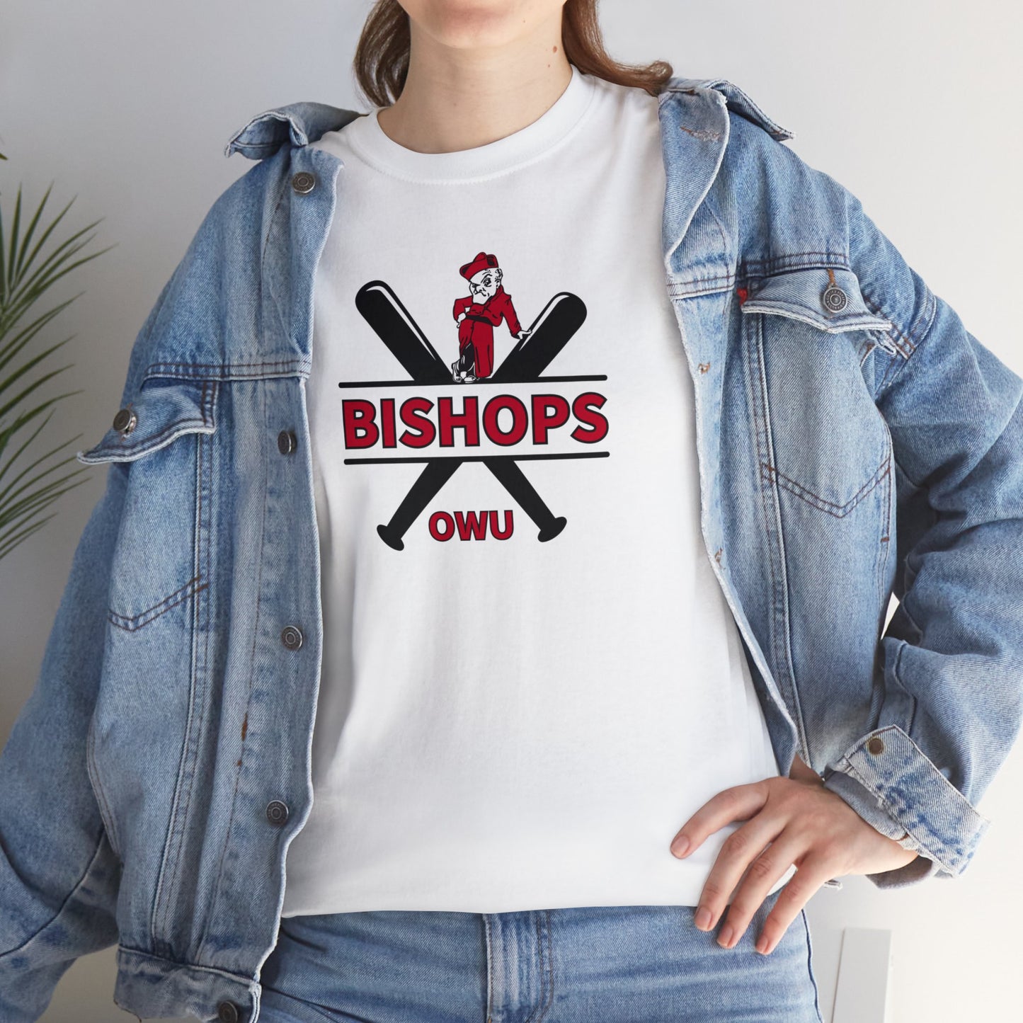 Adult Unisex Bishops Baseball Graphic Short Sleeve Tee - Ohio Wesleyan University