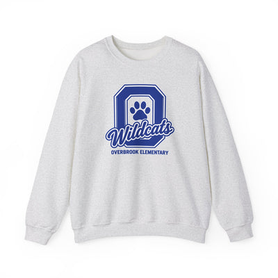 Adult Unisex Overbrook Elementary Wildcats Block Letter Graphic Sweatshirt