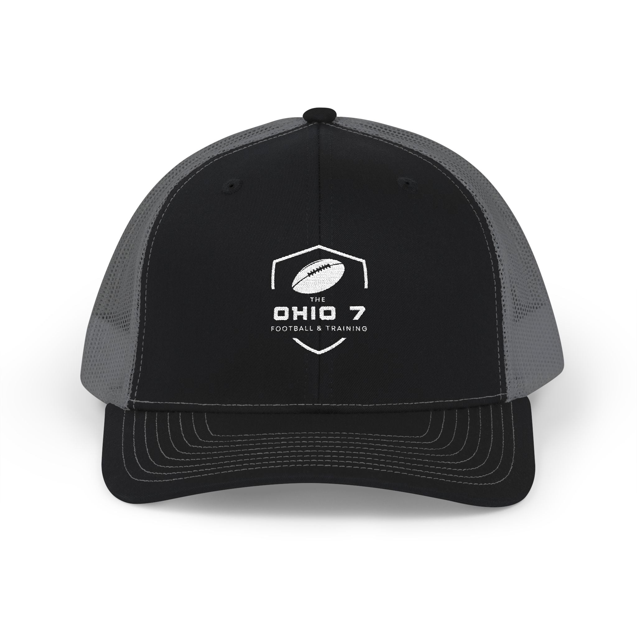 Adult Unisex The Ohio 7 White Logo Embroidered Richardson 112 Snapback Trucker Hat