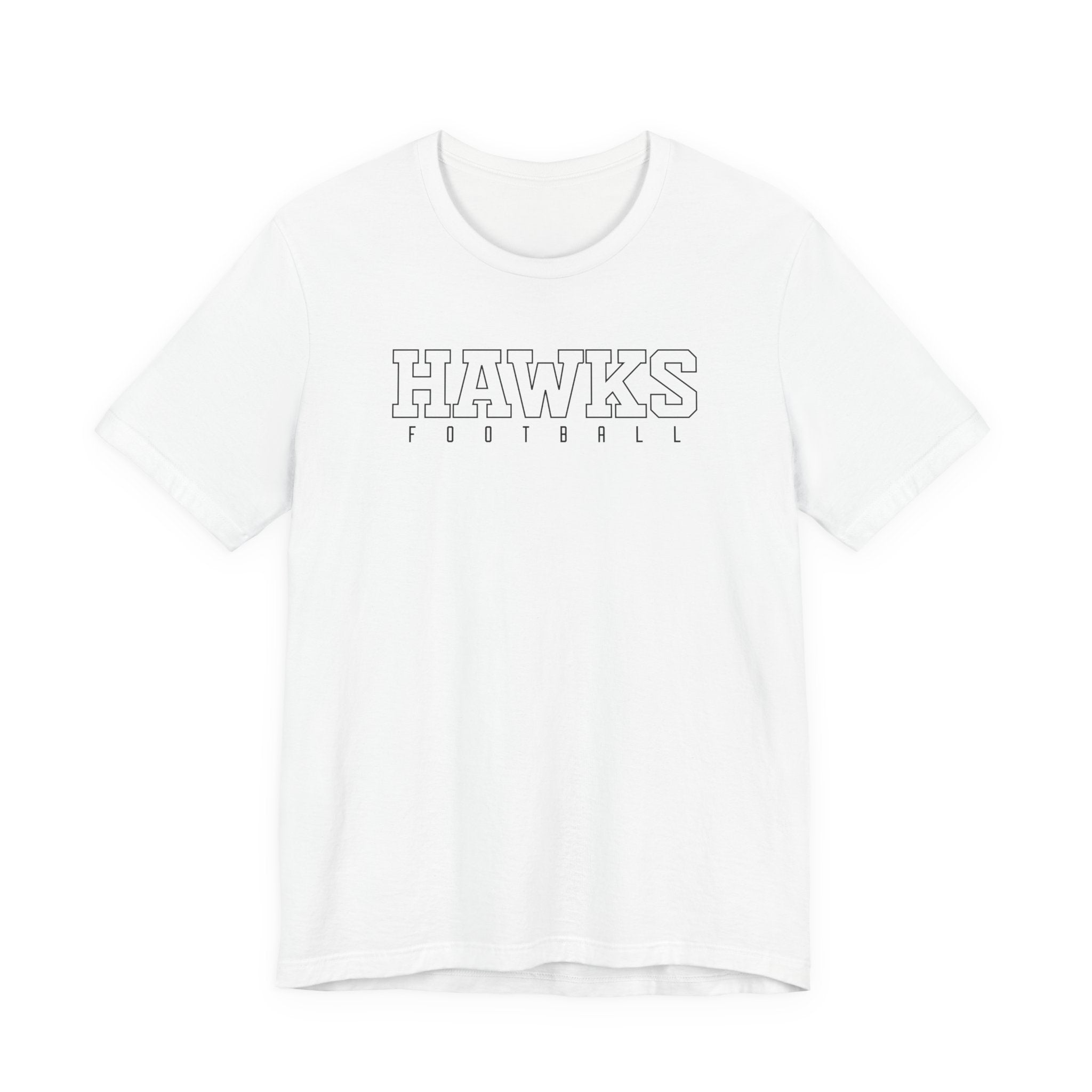Adult Unisex Westerville Central Block Hawks Football Graphic Short Sleeve Soft Tee
