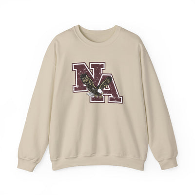 Adult Unisex Vintage Distressed Maroon Logo Graphic Sweatshirt