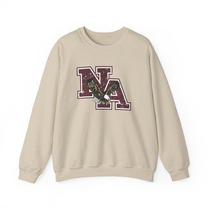 Adult Unisex Vintage Distressed Maroon Logo Graphic Sweatshirt