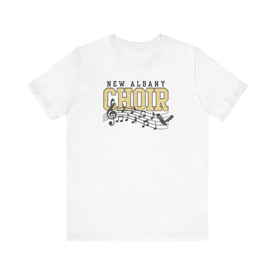 Adult Unisex New Albany Choir Digital Glitter Graphic Short Sleeve Soft Tee