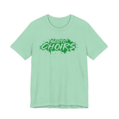 Adult Unisex Dublin Scioto Choirs Paint Splatter Graphic Short Sleeve Soft Tee