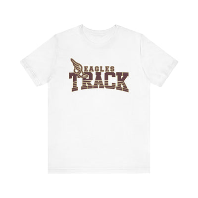 Adult Unisex Eagles Track Graphic Short Sleeve Soft Tee