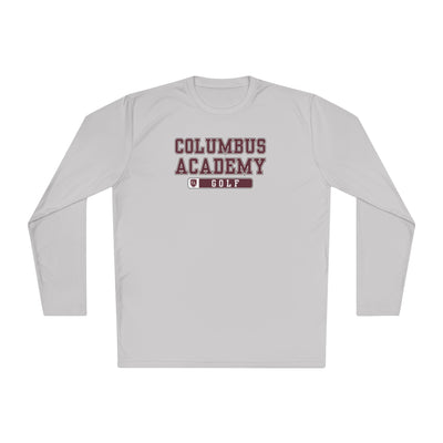 Adult Unisex Columbus Academy Golf Graphic Sport-Tek Competitor Performance Long Sleeve Tee