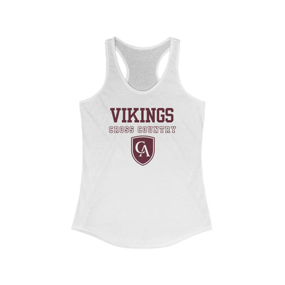 Women's Columbus Academy Vikings Cross Country Graphic Next Level Racerback Tank