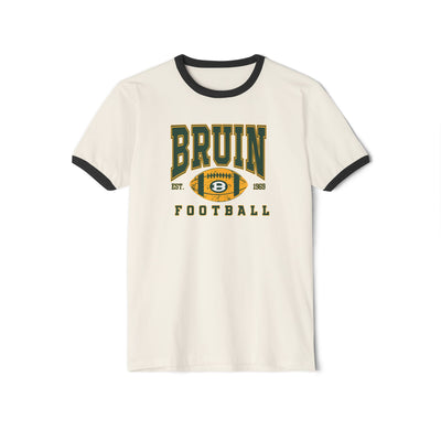 Adult Unisex Bruin Football Heritage Graphic Short Sleeve Ringer Tee