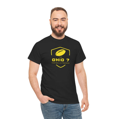 Adult Unisex The Ohio 7 Yellow Logo Short Sleeve Gildan Heavy Tee