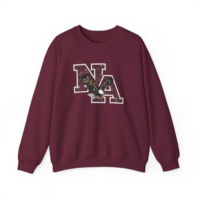 Adult Unisex Vintage Distressed Maroon Logo Graphic Sweatshirt