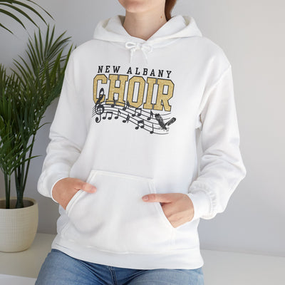 Adult New Albany Choir Digital Glitter Graphic Hoodie