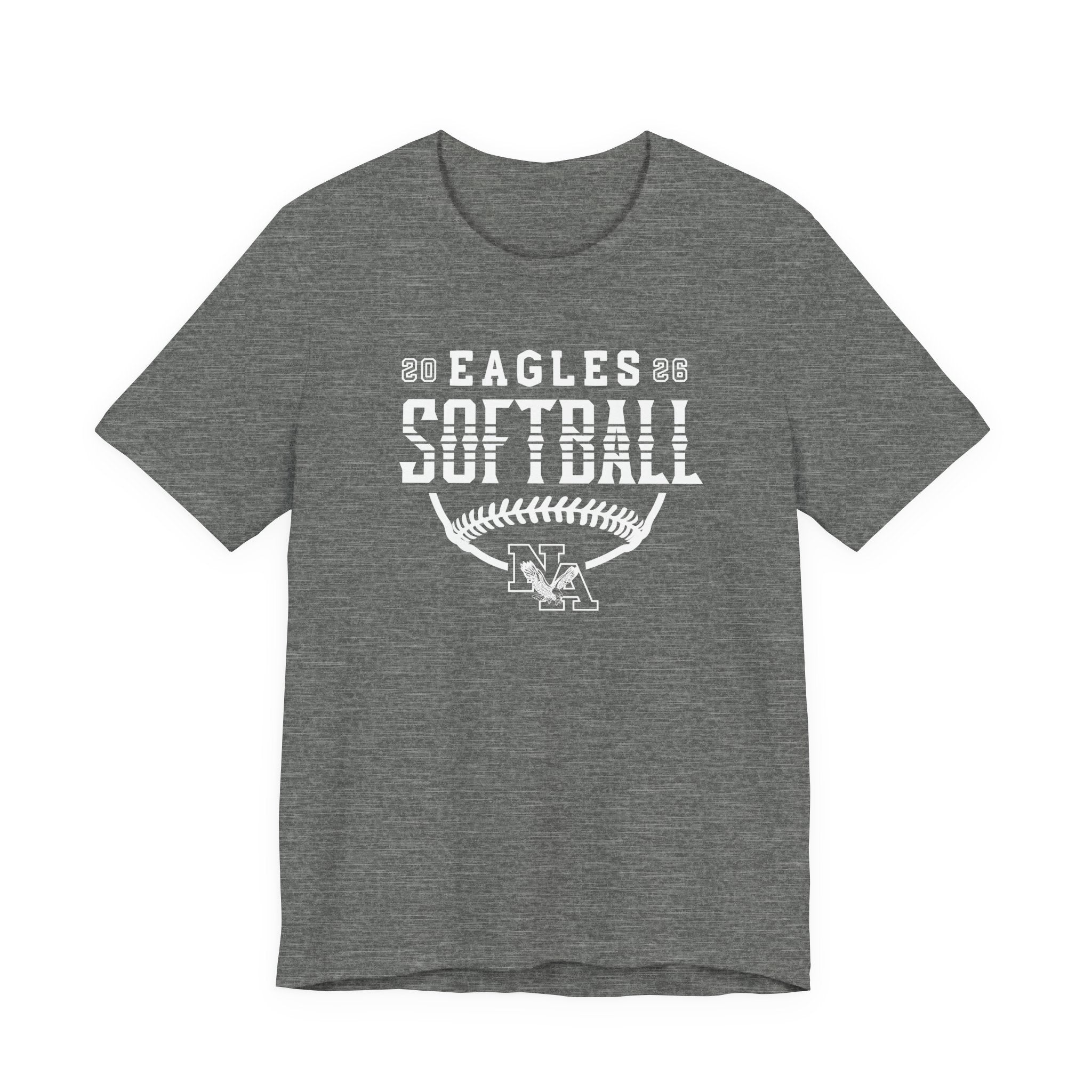 Adult Unisex New Albany Eagles Softball Strong Striped Graphic Short Sleeve Soft Tee