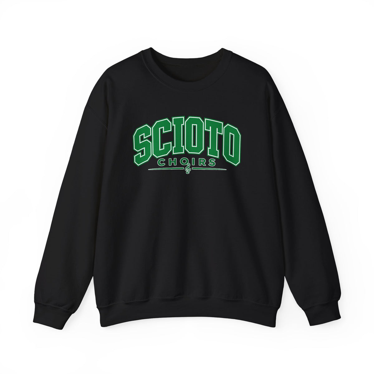 Adult Unisex Dublin Scioto Choirs Varsity Block Letter Graphic Sweatshirt