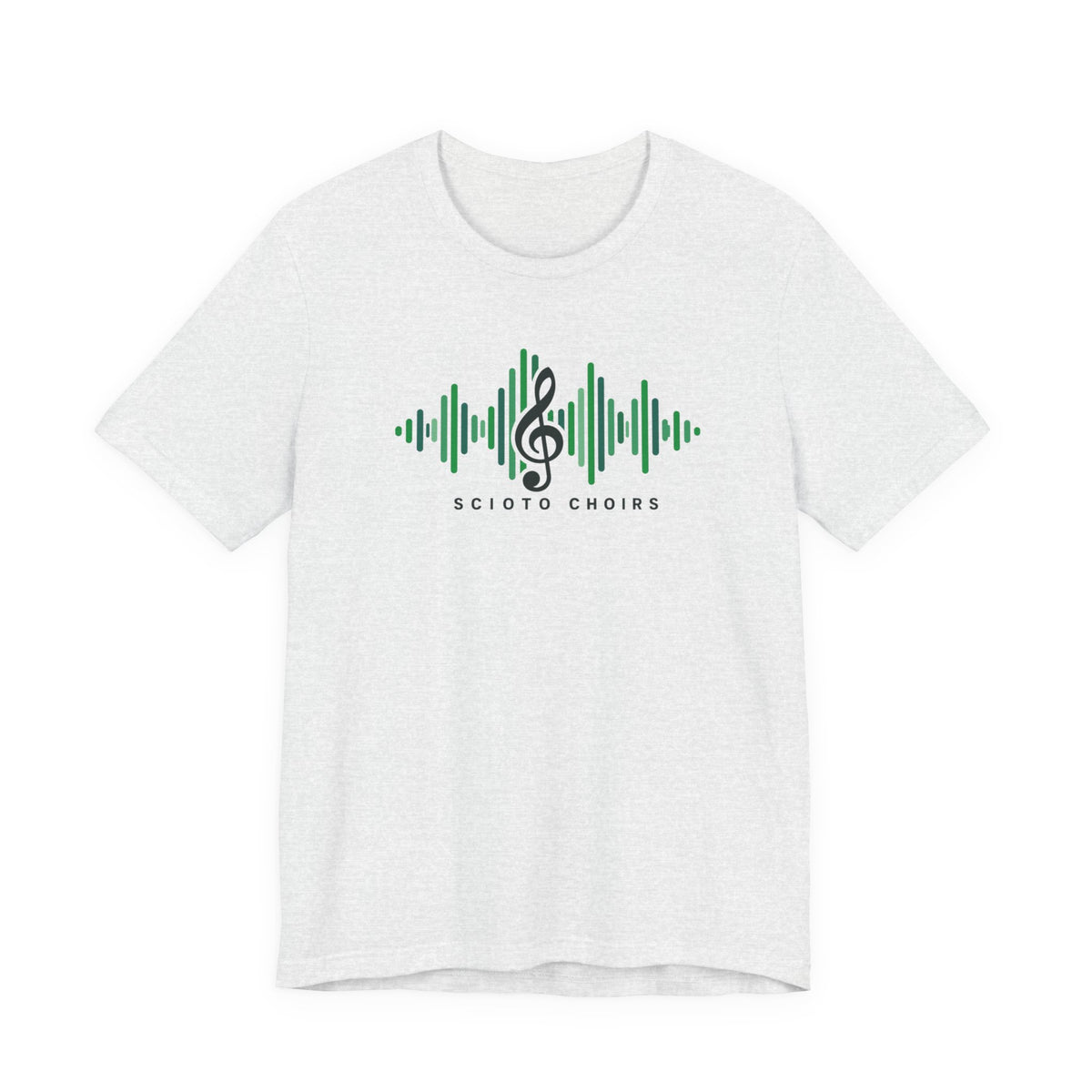 Adult Unisex Dublin Scioto Choirs Sound Wave Graphic Short Sleeve Soft Tee