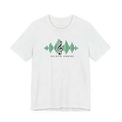 Adult Unisex Dublin Scioto Choirs Sound Wave Graphic Short Sleeve Soft Tee