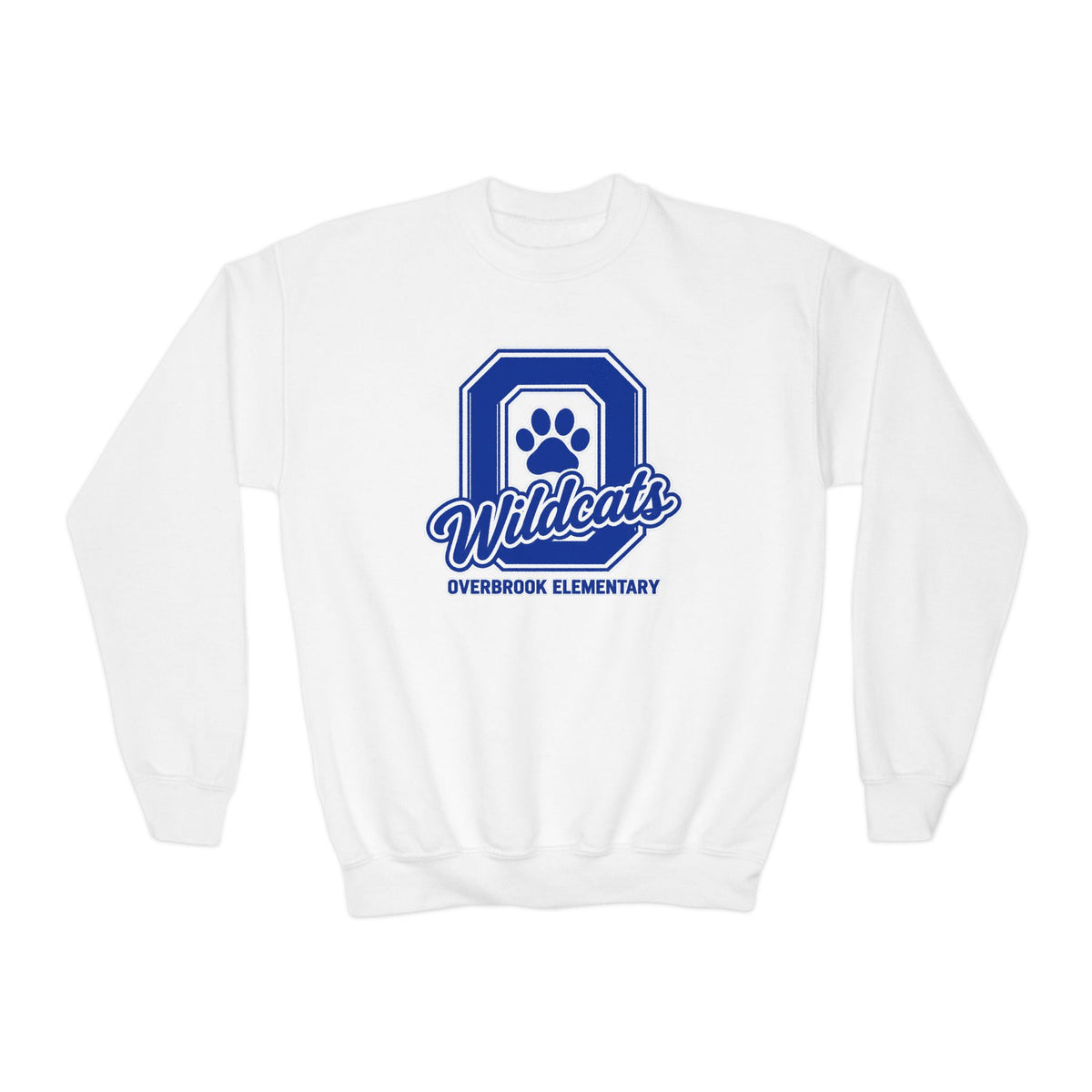 Youth Overbrook Elementary Wildcats Block Letter Graphic Sweatshirt