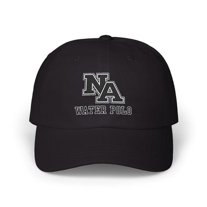 New Albany Water Polo Classic Black Logo Embroidered Dad Cap