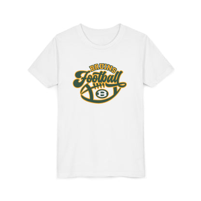 Youth Bruin Script Football Graphic Short Sleeve Soft Tee