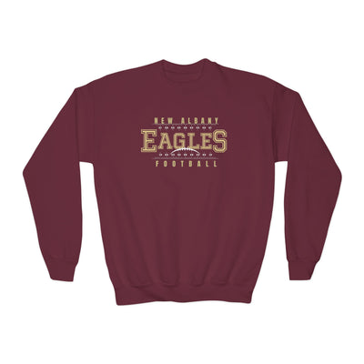 Youth New Albany Football Defend the Field Graphic Gildan Heavy Blend Sweatshirt