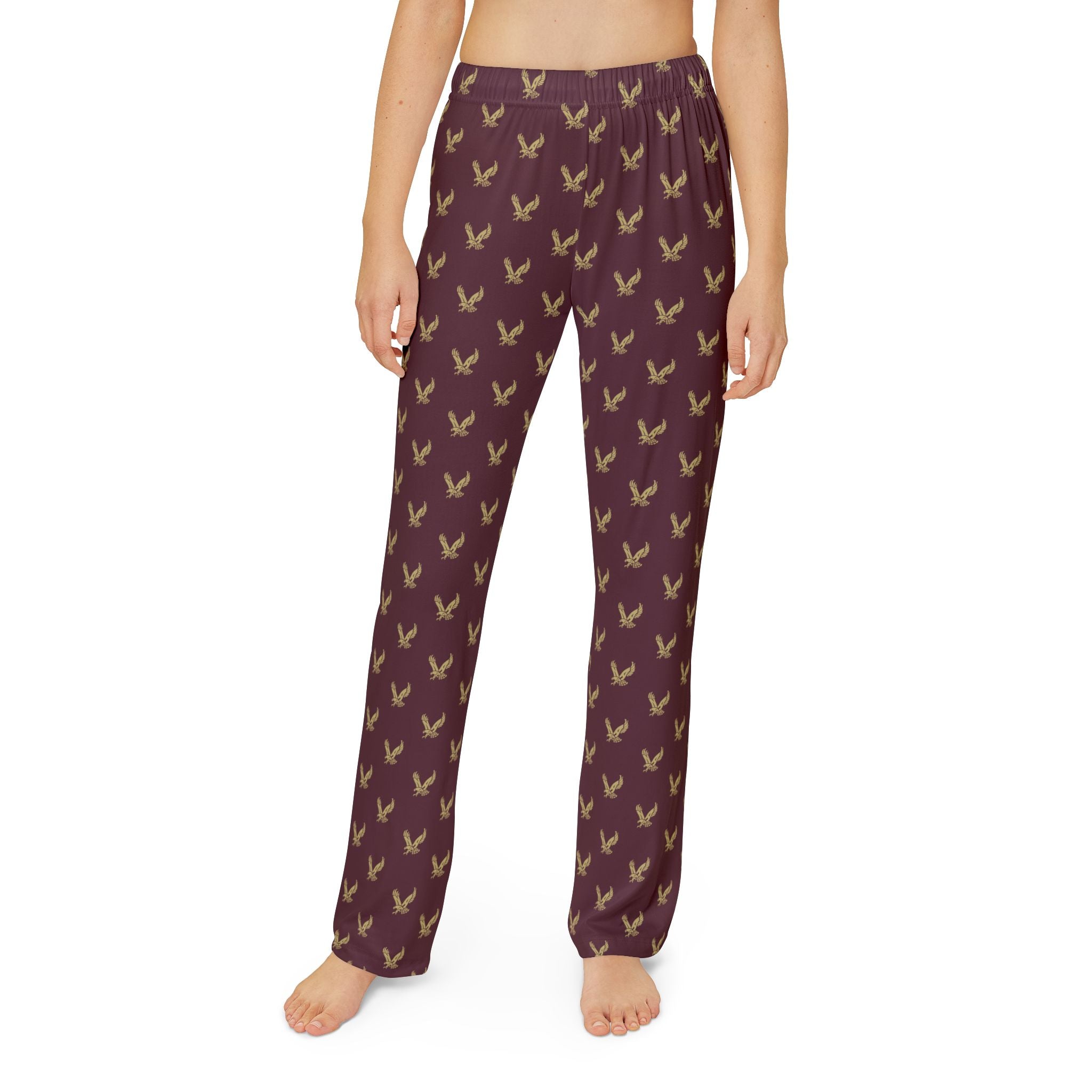 Youth Pajama Pants with Allover Band Eagle Print