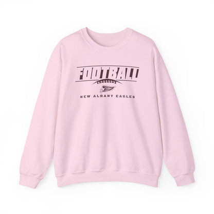 Adult Unisex New Albany Eagles Goal Line Maroon Graphic Sweatshirt