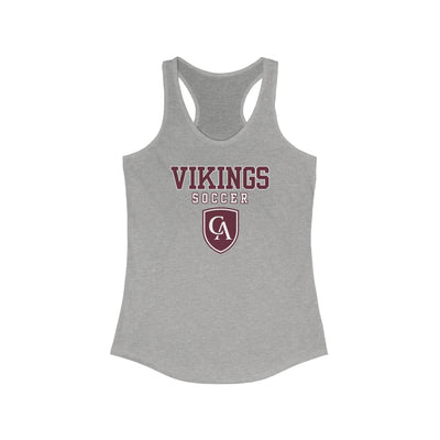 Women's Columbus Academy Vikings Soccer Graphic Next Level Racerback Tank