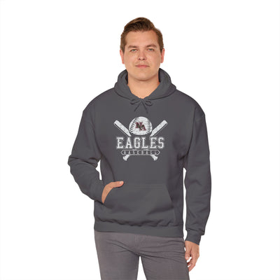 Adult Unisex Vintage Eagles Crossed Bats Graphic Hoodie