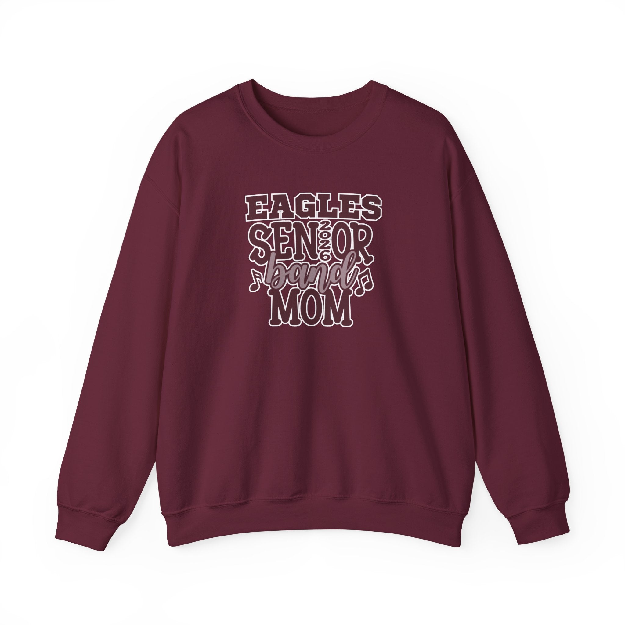 Adult Unisex Eagles Senior Band Mom Graphic Sweatshirt