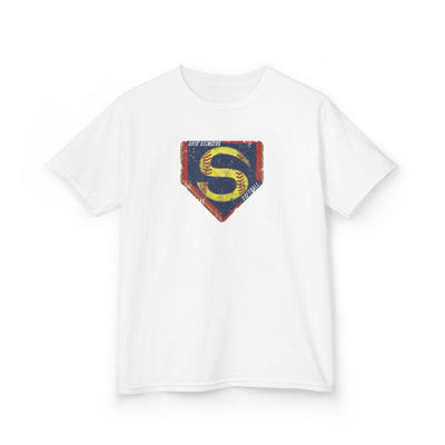 Youth Stingers Softball Distressed Logo Graphic Short Sleeve Gildan Heavy Tee