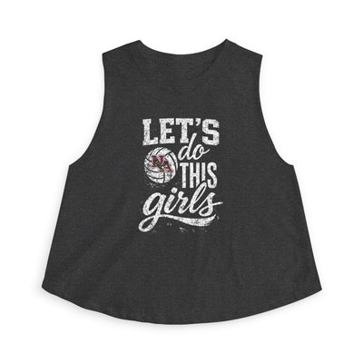 Women's New Albany Eagles Let's Do This Girls Graphic Crop Tank