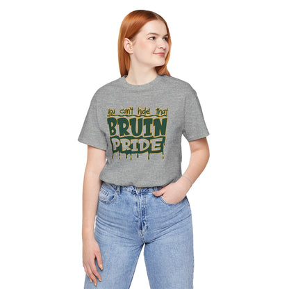 Adult Unisex Bruin Pride Drip Graphic Short Sleeve Soft Tee