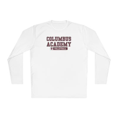 Adult Unisex Columbus Academy Volleyball Graphic Sport-Tek Competitor Performance Long Sleeve Tee