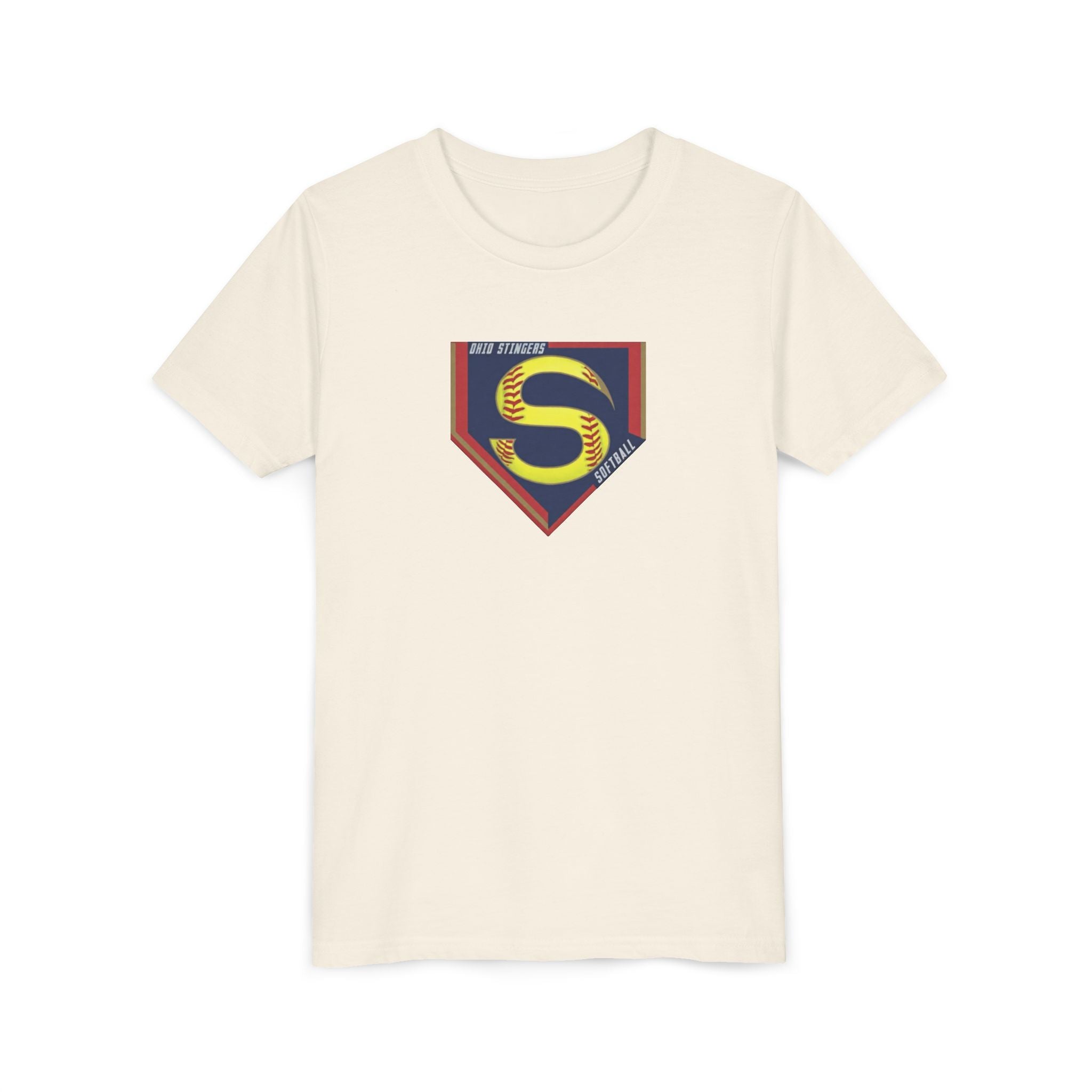 Youth Stingers Softball Logo Graphic Short Sleeve Bella + Canvas Soft Tee