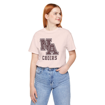 Adult Unisex Choirs Words NA Logo Graphic Short Sleeve Soft Tee