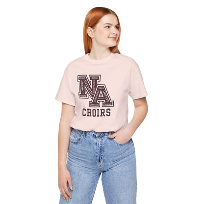 Adult Unisex Choirs Words NA Logo Graphic Short Sleeve Soft Tee
